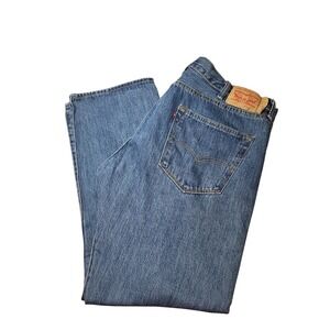 Y2K Levi's 501 SZ‎ 40X30 Men's Original Straight Fly Button Blue Jeans MiNT 00s